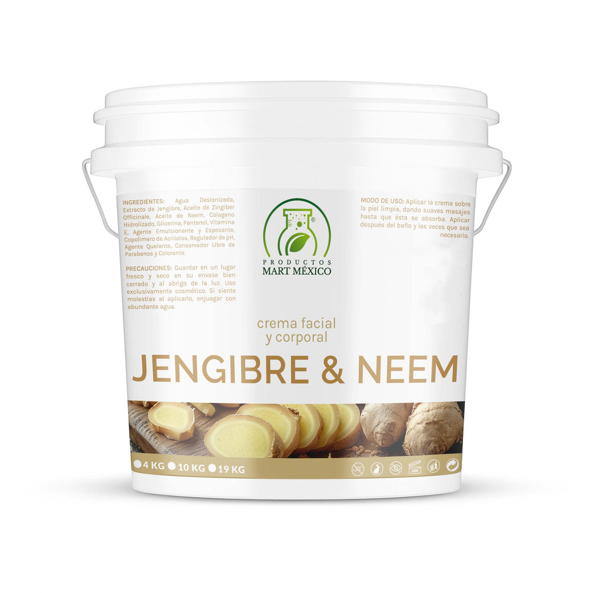 Crema coporal jengibre y neem