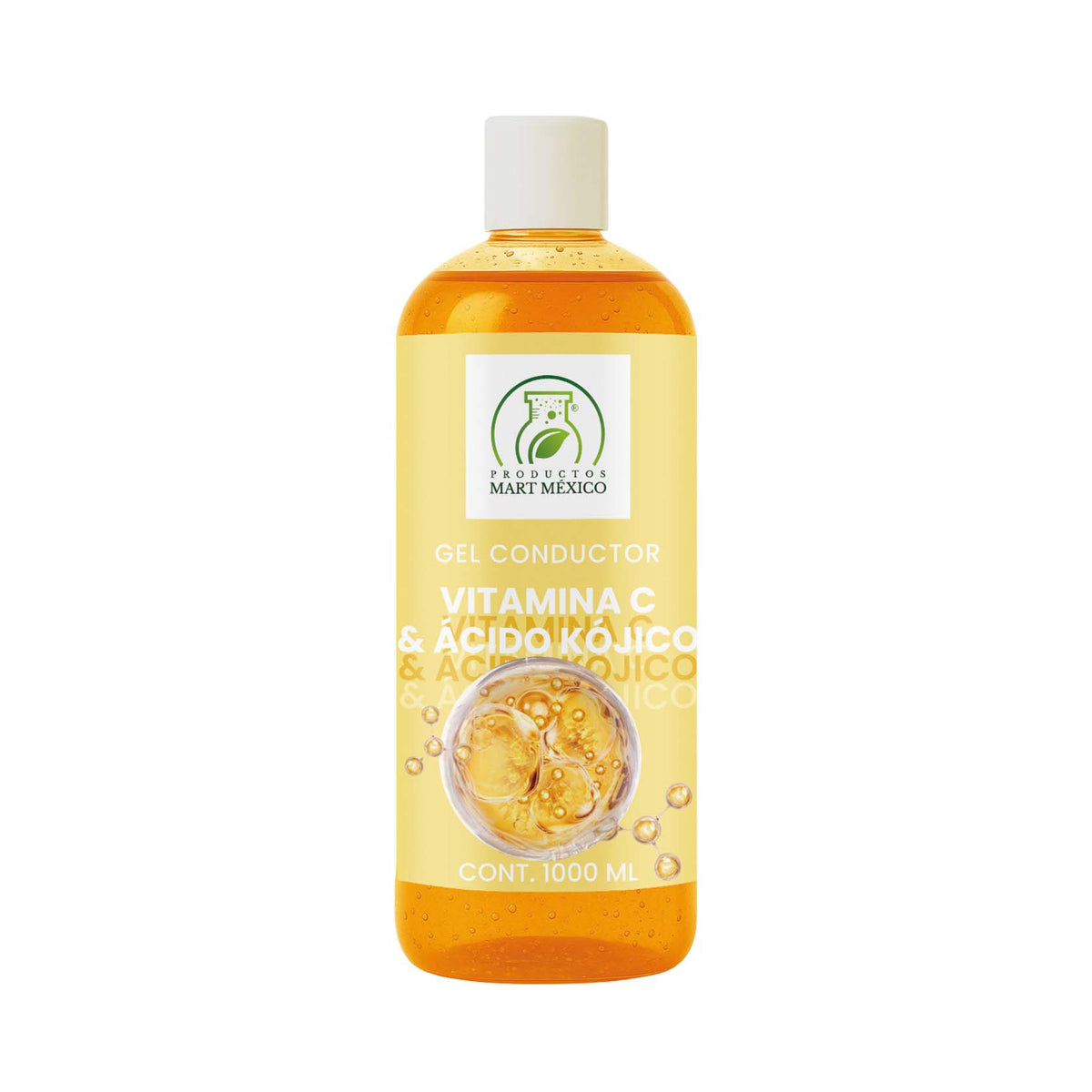 Gel conductor de vitamina C y ácido kójico aparatología