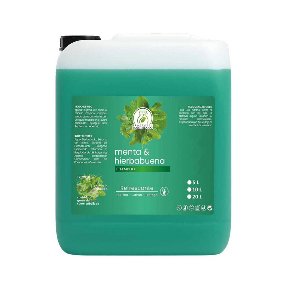 Shampoo de menta-hierbabuena