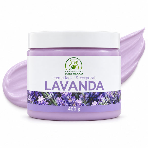 Crema corporal y facial lavanda calma y suaviza