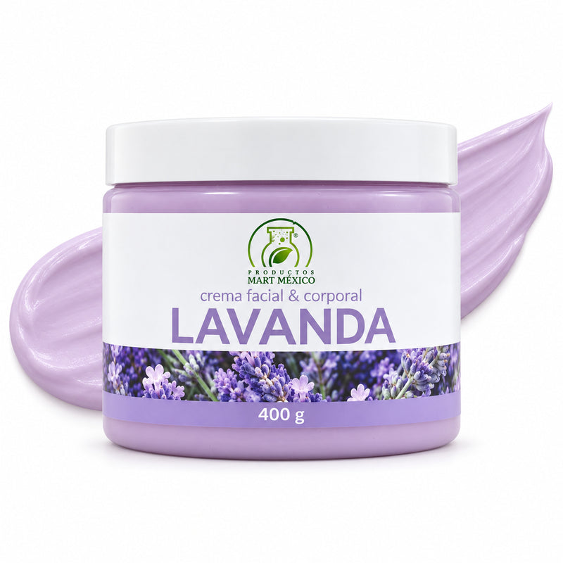 Crema corporal y facial lavanda calma y suaviza