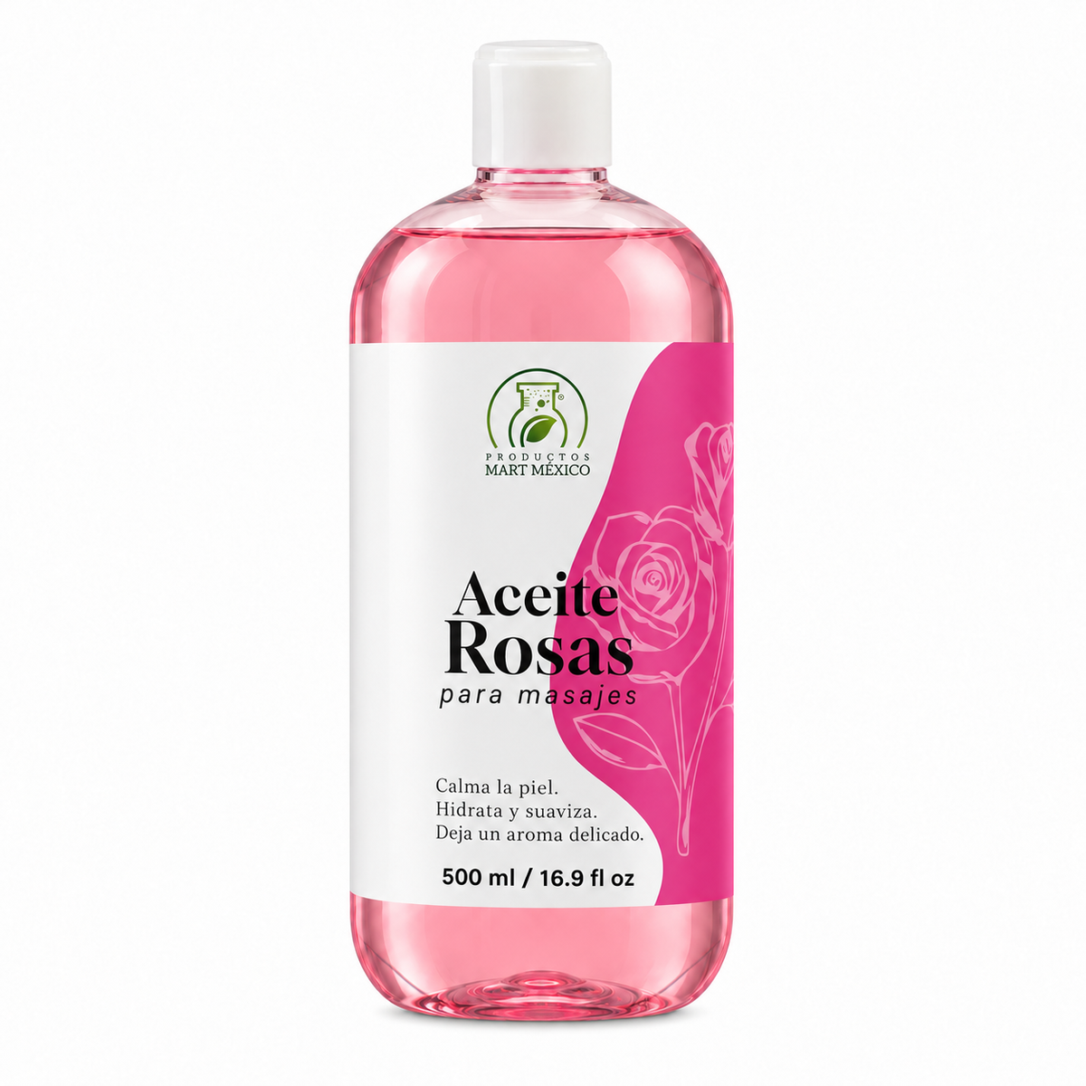 Aceite de rosas para masajes suavizante