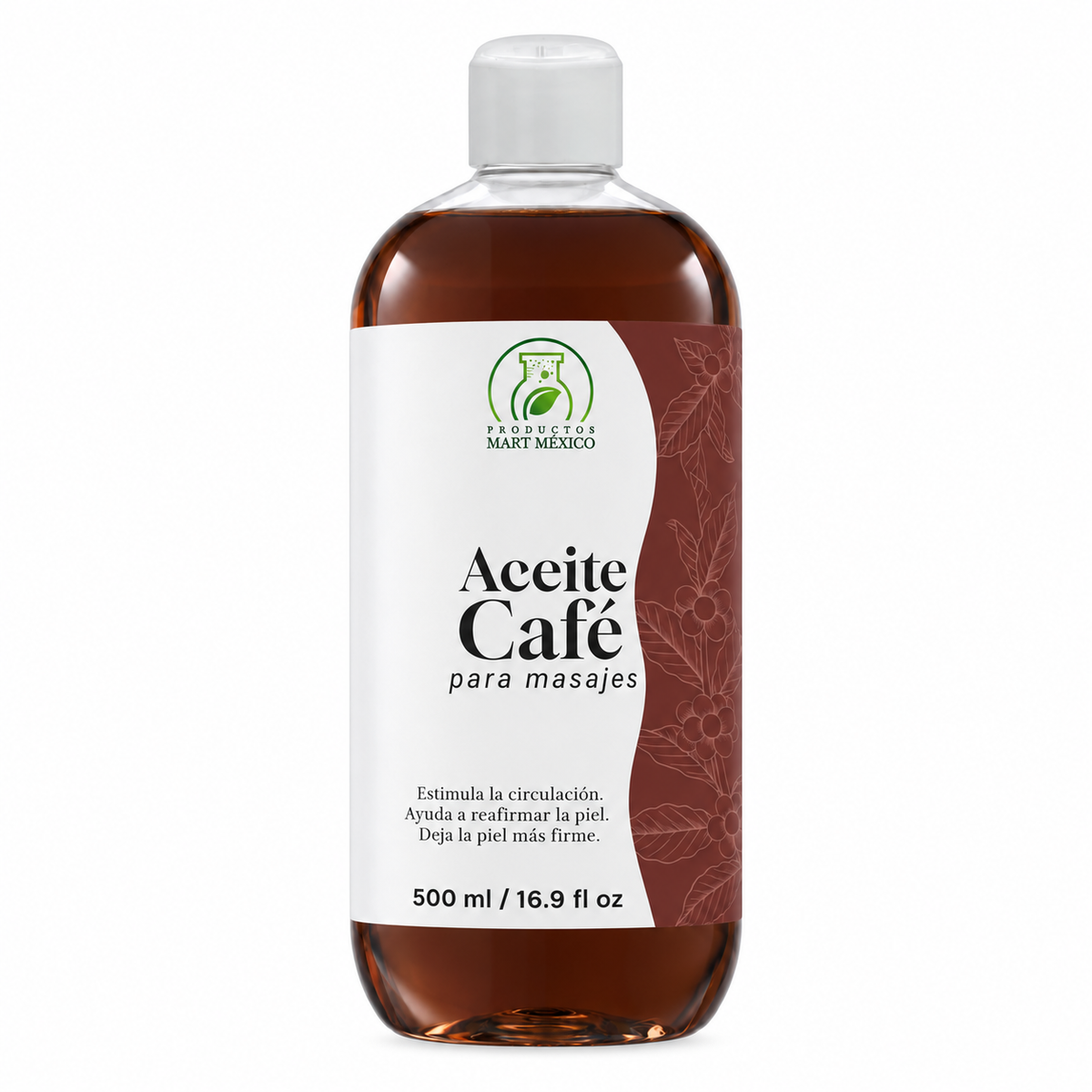 Aceite de café para masajes reafirma y tonifica