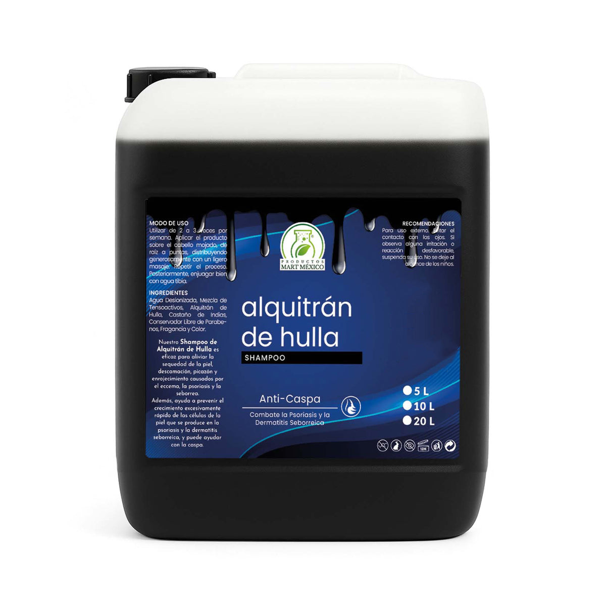 Shampoo capilar de alquitrán
