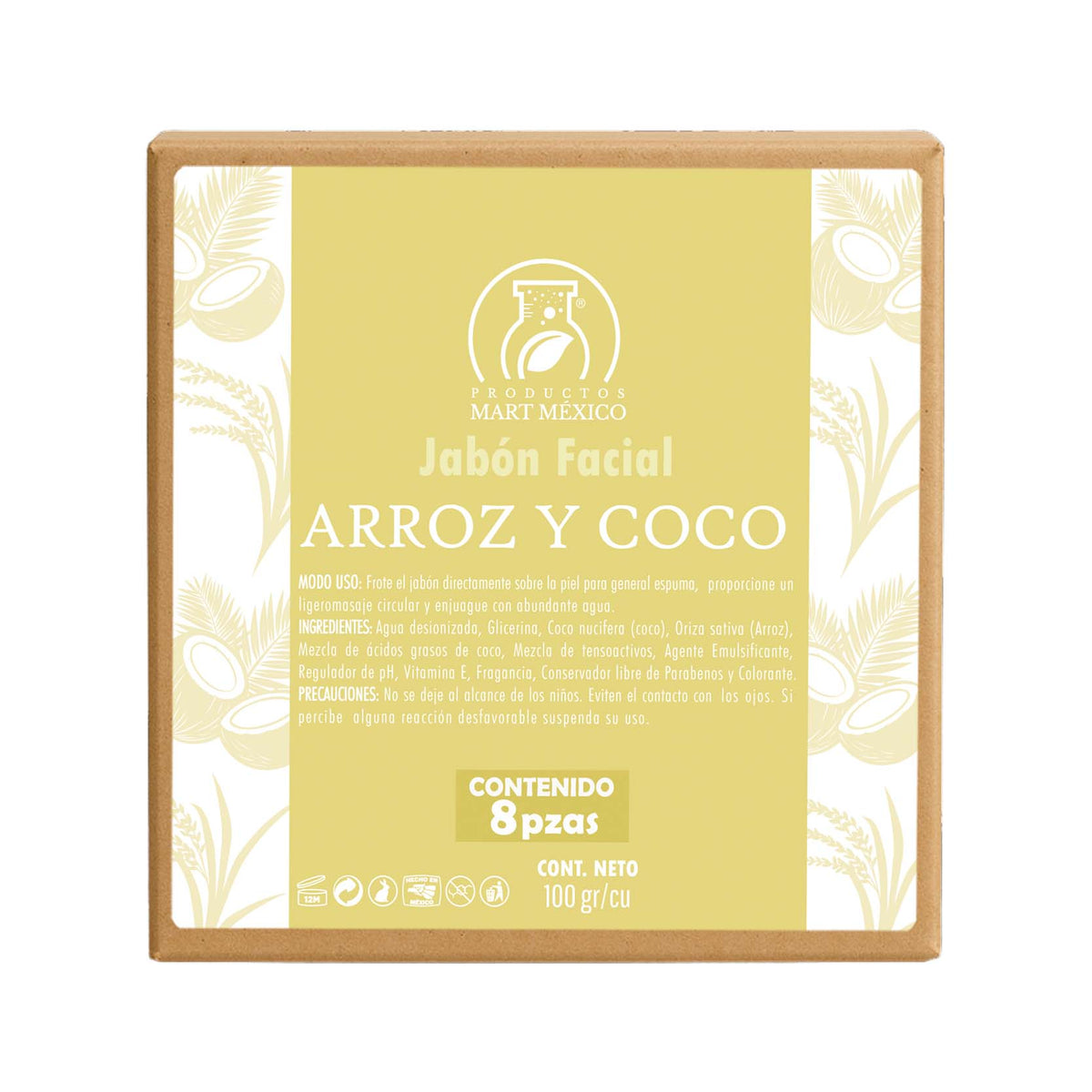 Jabón de arroz y coco