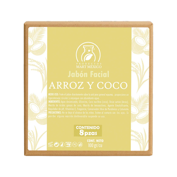 Jabón de arroz y coco
