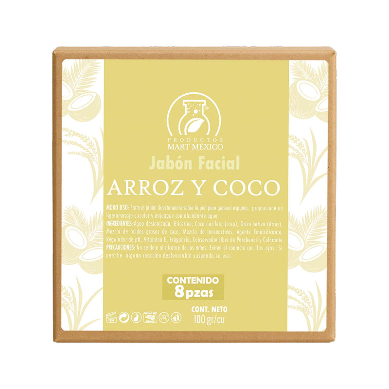 Jabón de arroz y coco