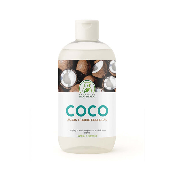 Jabón líquido corporal de coco humectante