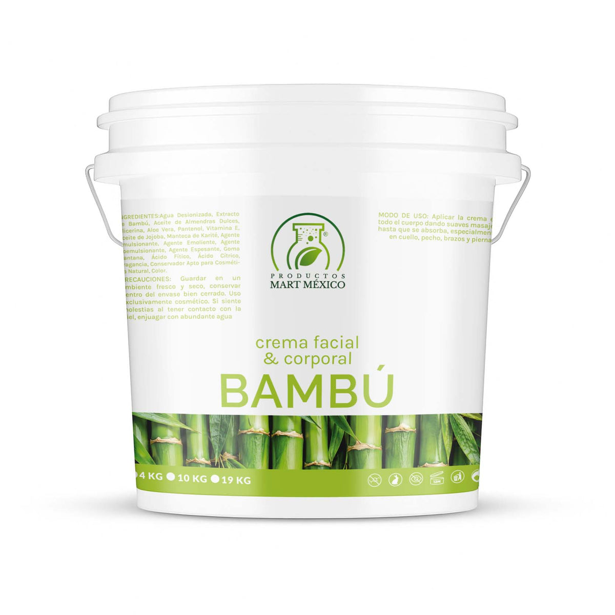 Crema corporal y facial bambú piel fresca e hidratada