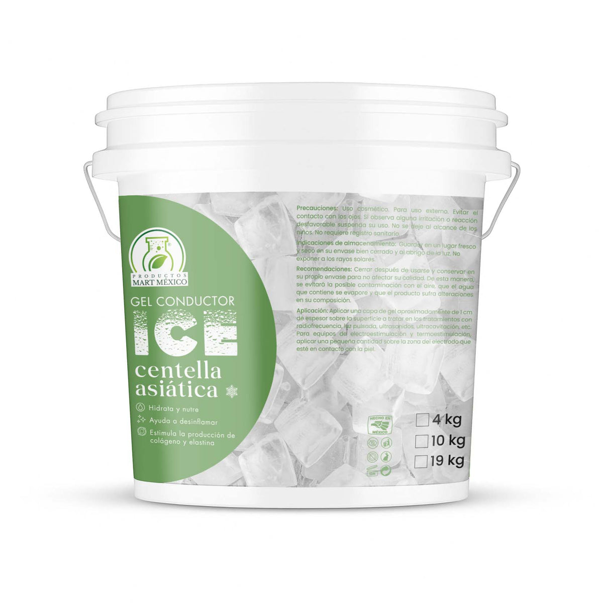 Gel conductor ice centella asiática efecto frío