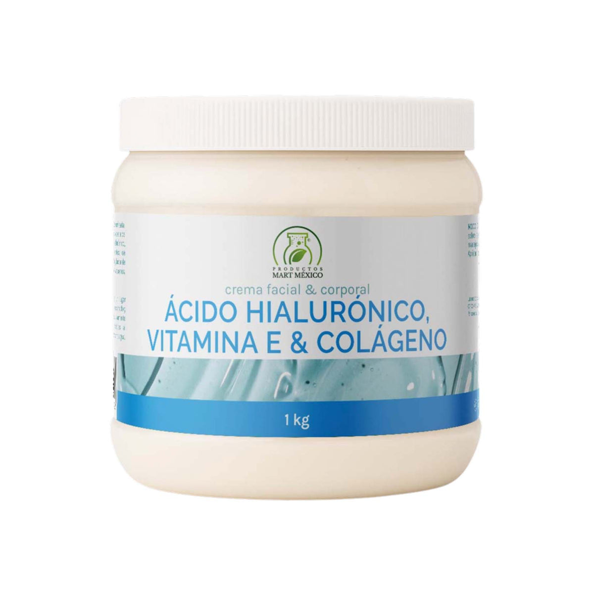 Crema de colágeno, vitamina E y ácido hialurónico