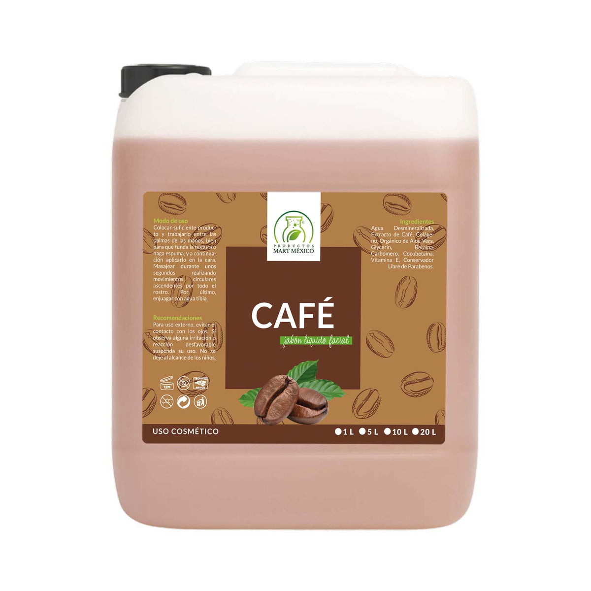 Jabón facial de café antioxidante
