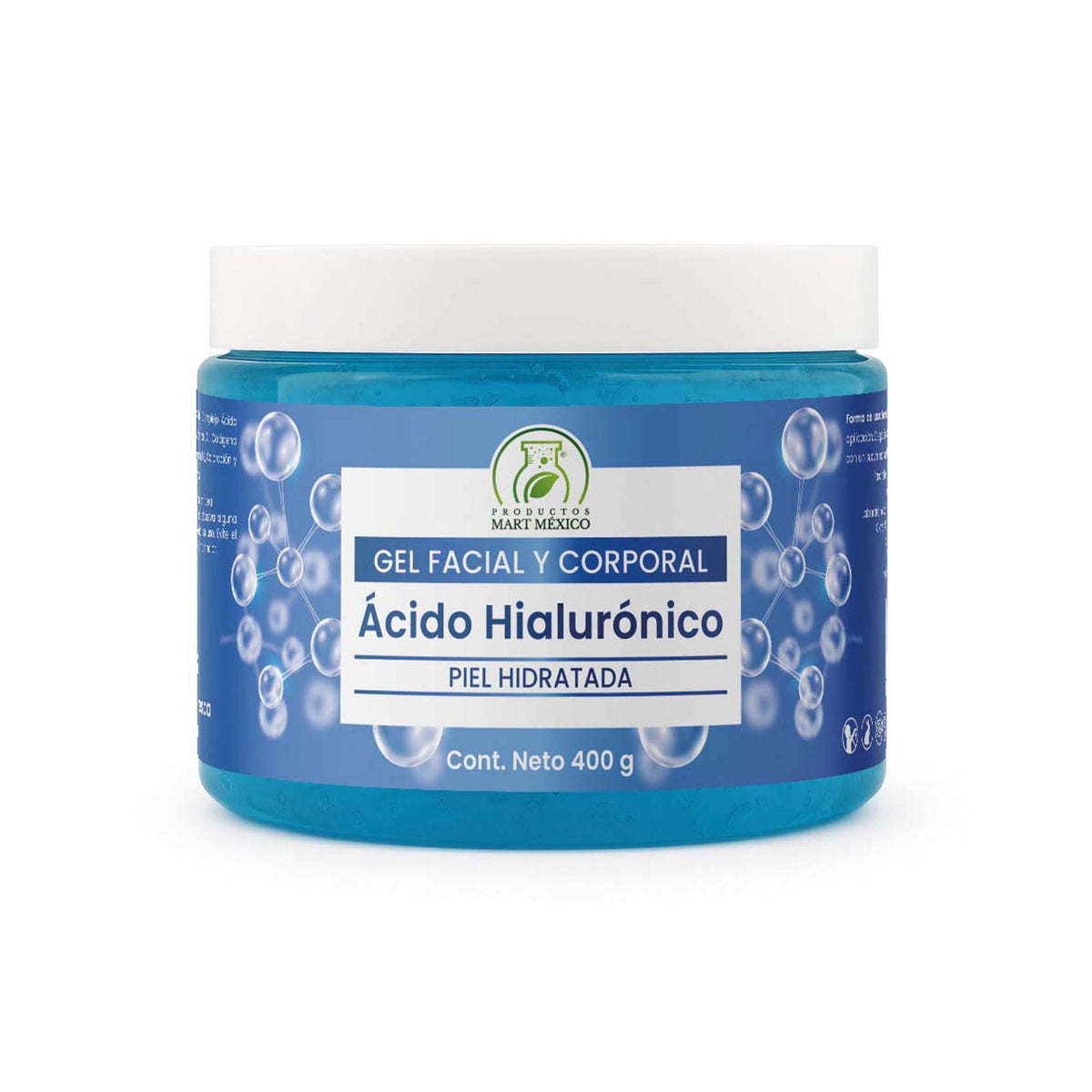 Gel facial de ácido hialurónico hidratante