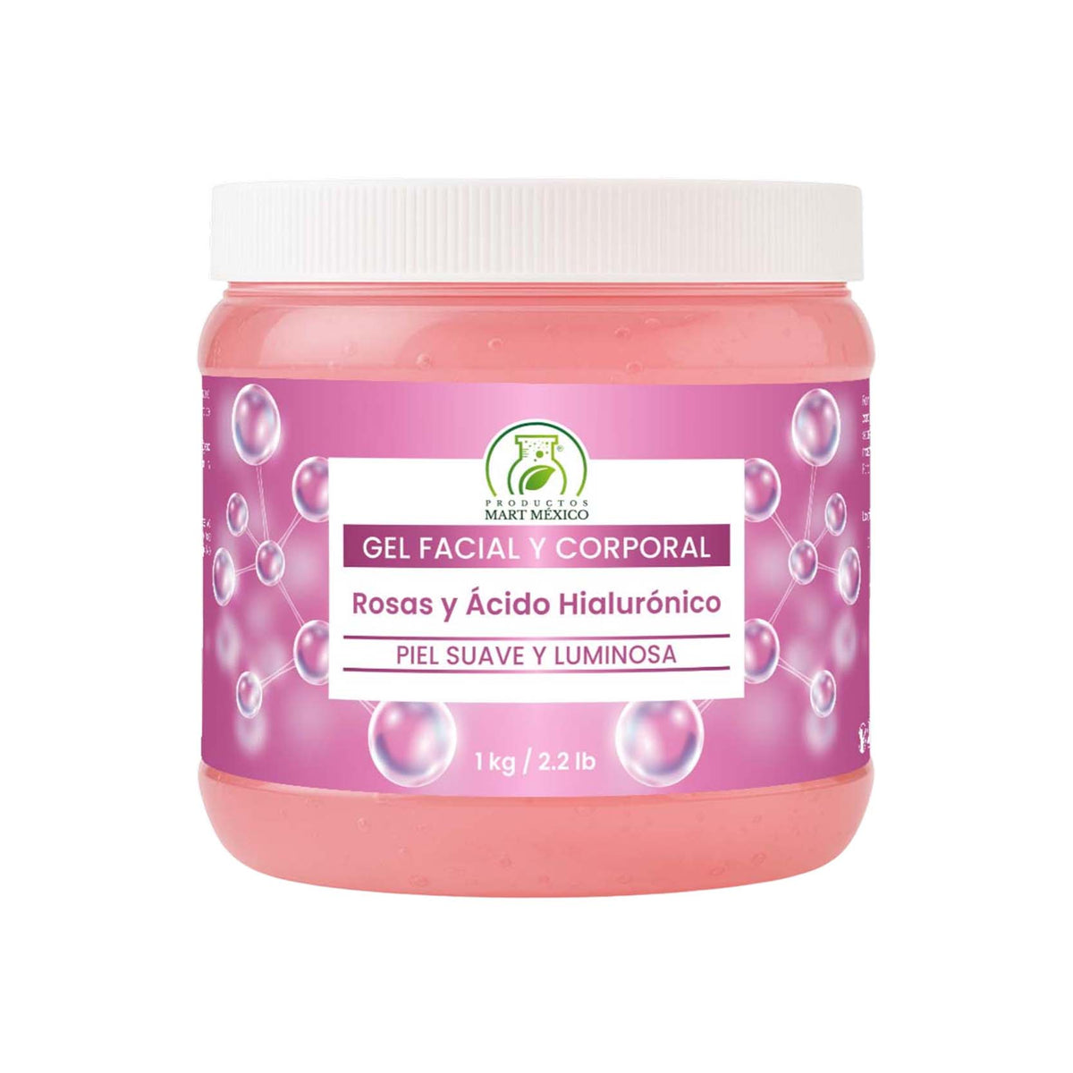 Gel de rosas con ácido hialurónico antiarrugas