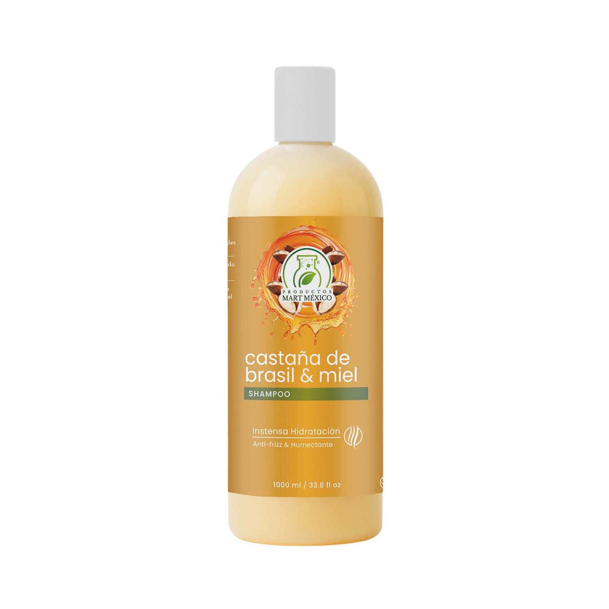 Shampoo capilar miel y castaña de brasil