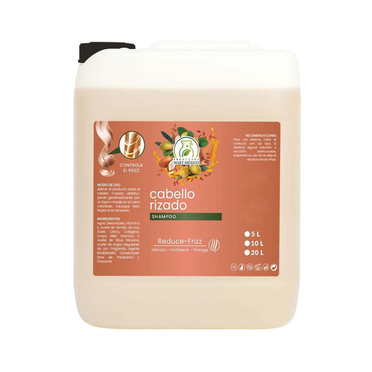 Shampoo cabello rizado reduce frizz