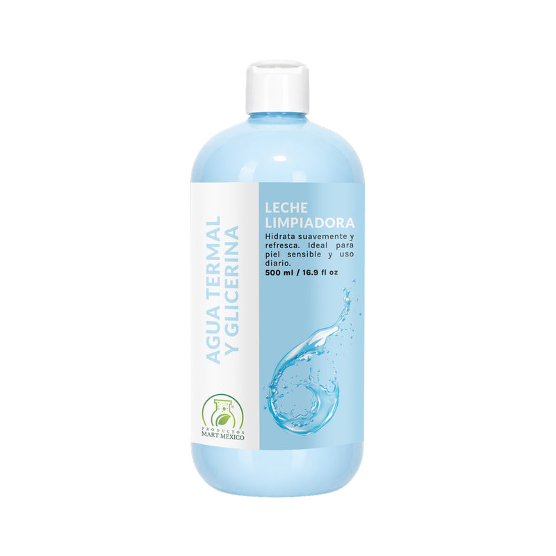 Leche desmaquillante agua termal y glicerina