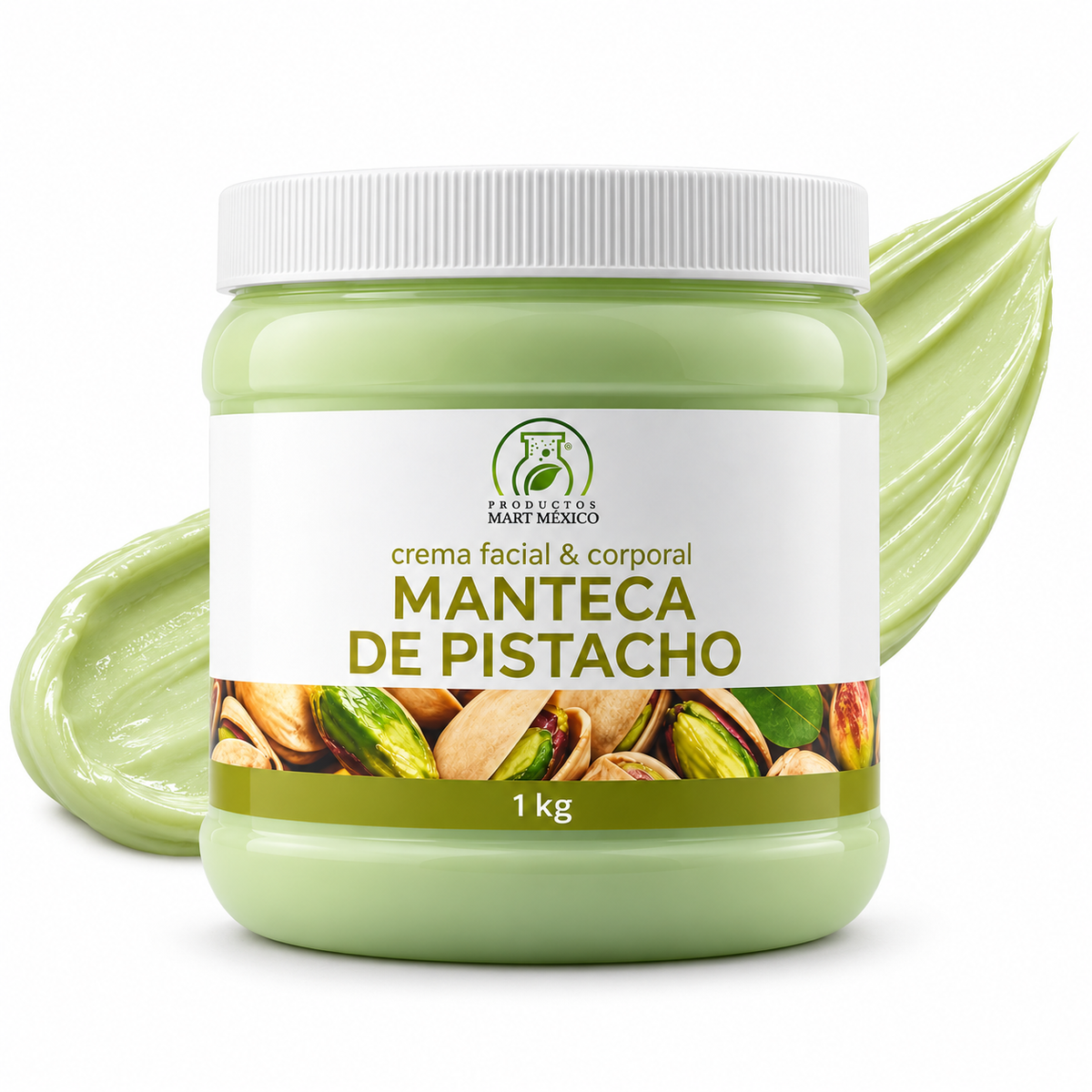 Crema corporal y facial pistacho hidratación intensa