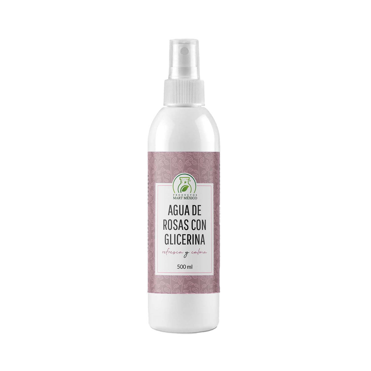 Agua de rosas con glicerina