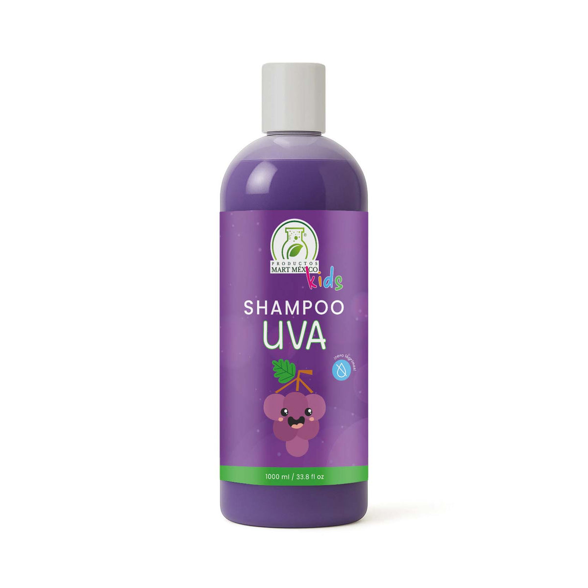 Shampoo capilar de uva libre de lágrimas kids