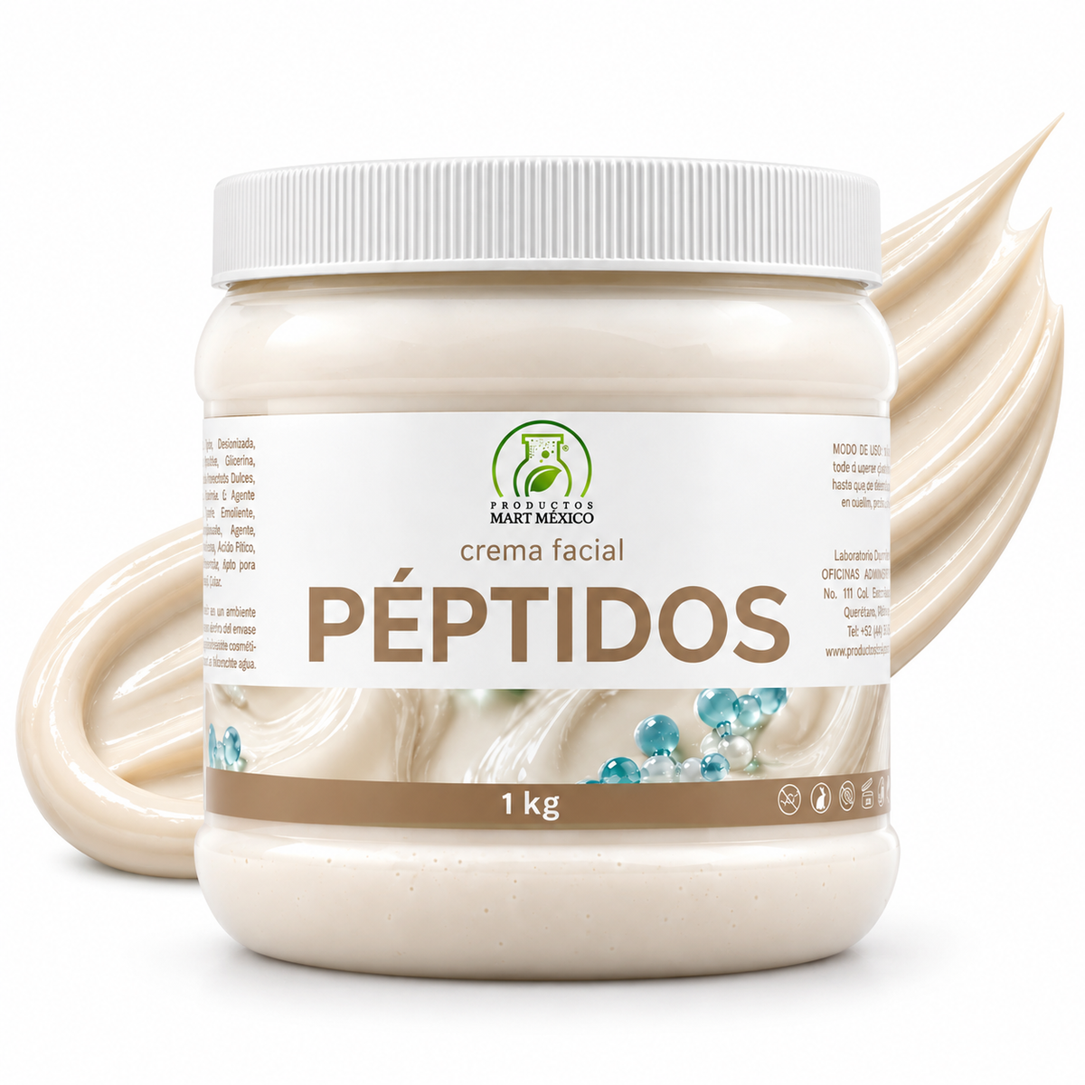 Crema corporal y facial péptidos firmeza e hidratación
