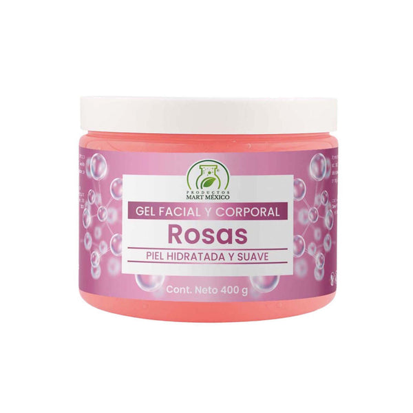 Gel facial de extracto de rosas hidratante