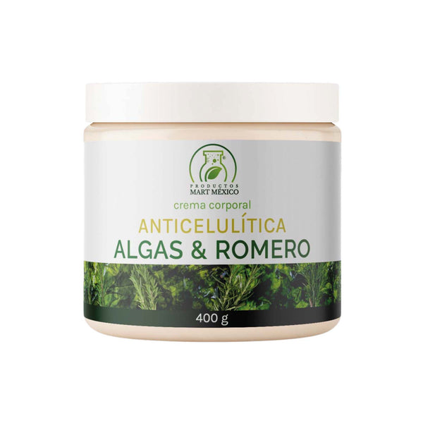Crema corporal anticelulítica con algas y romero