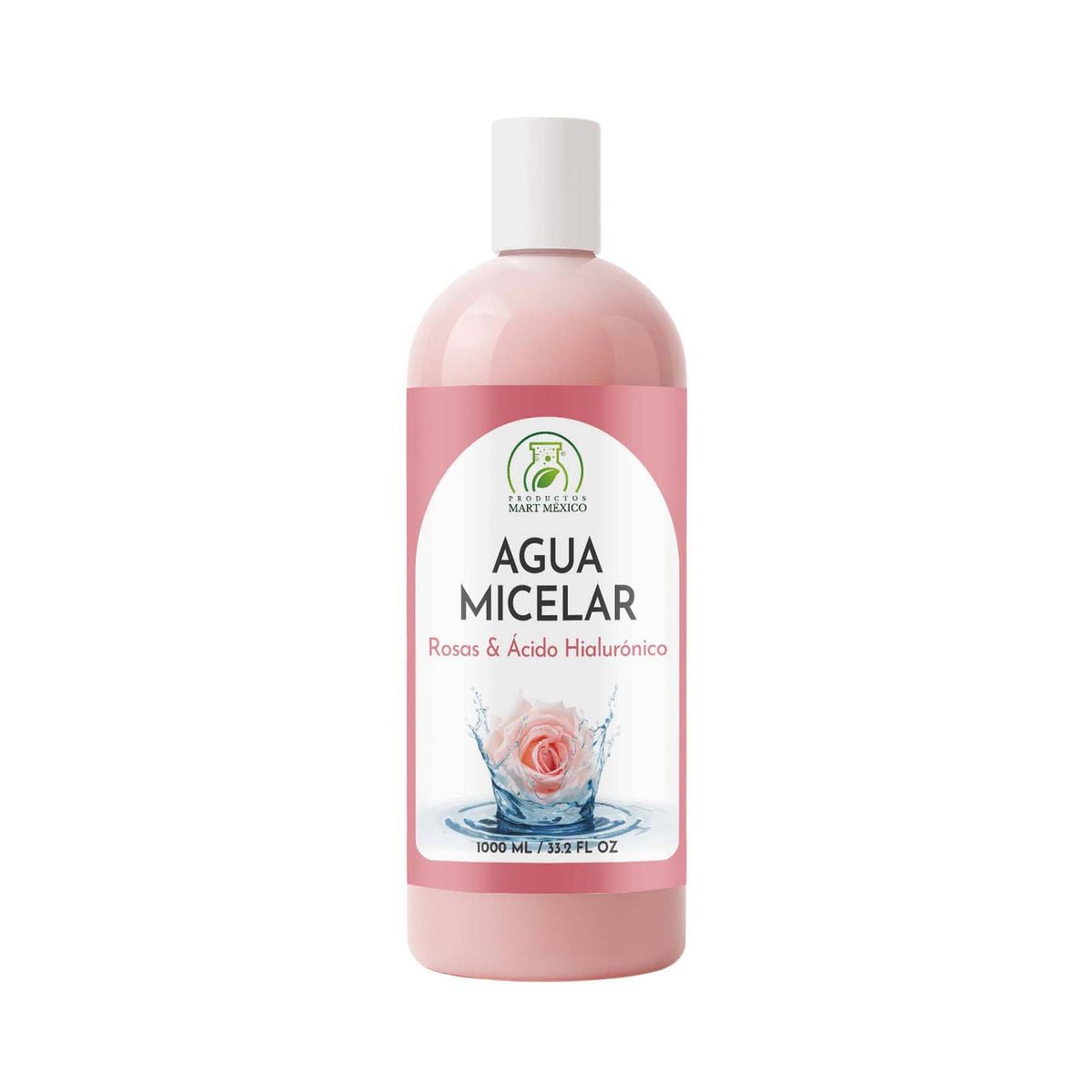 Agua micelar de rosas con ácido hialurónico hidratante