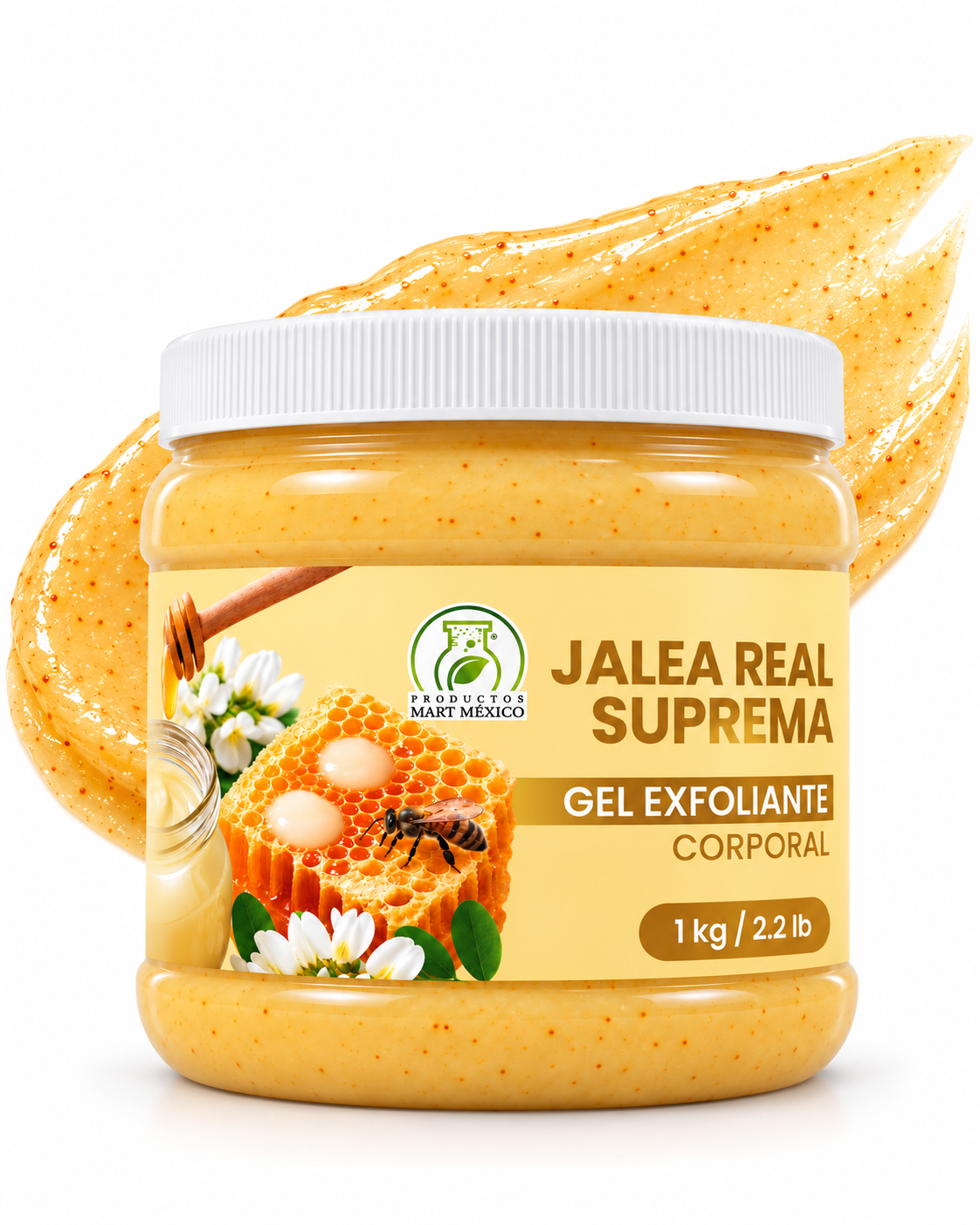 Gel exfoliante jalea real suprema nutrición y suavidad