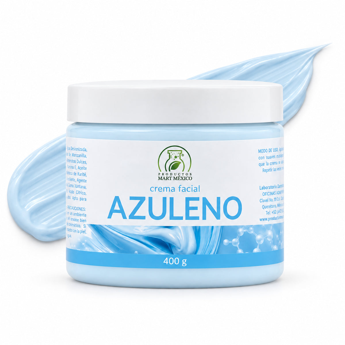 Crema corporal y facial azuleno calma e hidrata