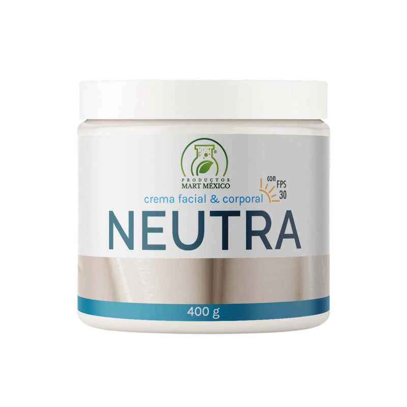 Crema neutra con FPS 30 corporal y facial