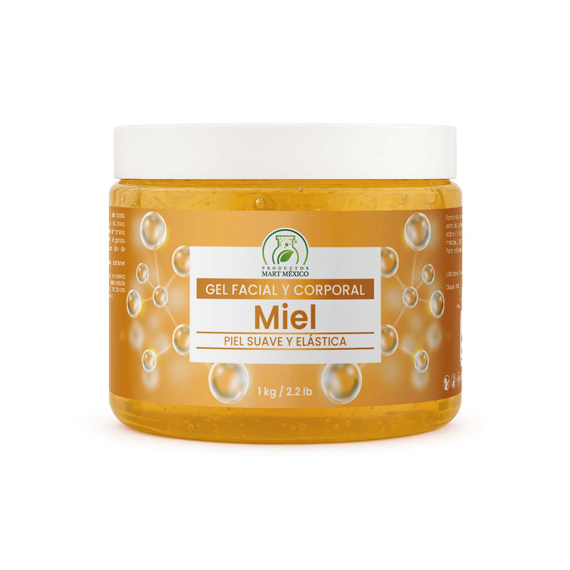 Gel hidratante facial de miel rápida absorción