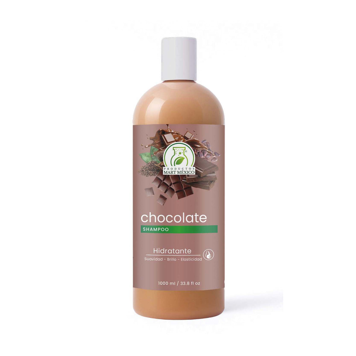 Shampoo de chocolate anti-frizz hidratante