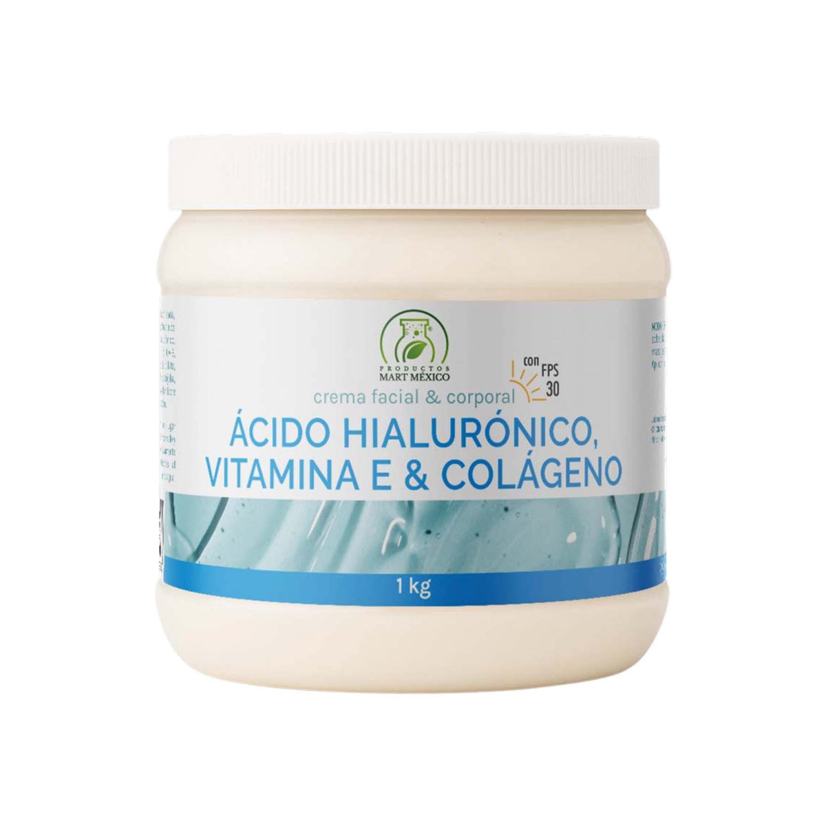 Crema de colágeno, vitamina E y ácido hialurónico FPS 30