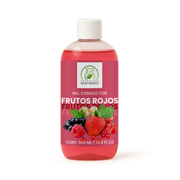 Gel conductor de frutos rojos aparatología