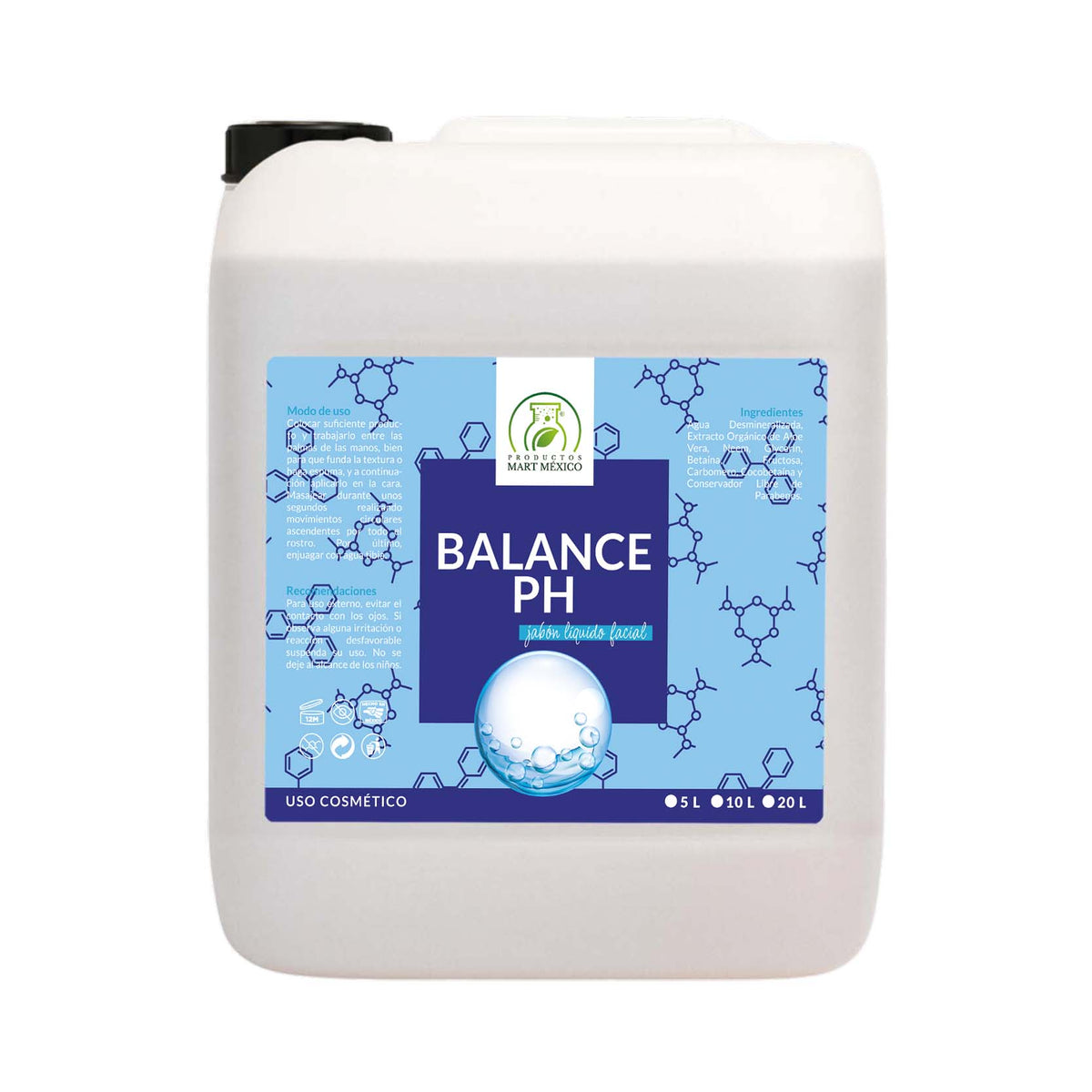 Jabón líquido facial balance pH