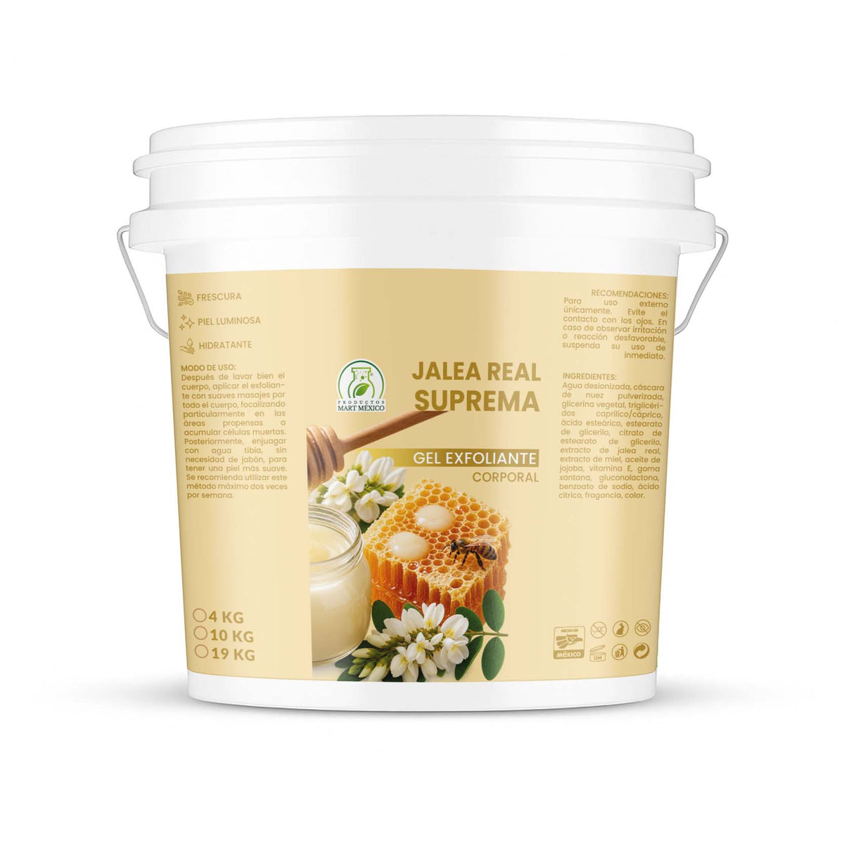 Gel exfoliante jalea real suprema nutrición y suavidad