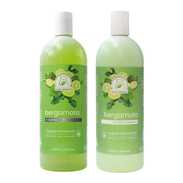 Shampoo y acondicionador de bergamota