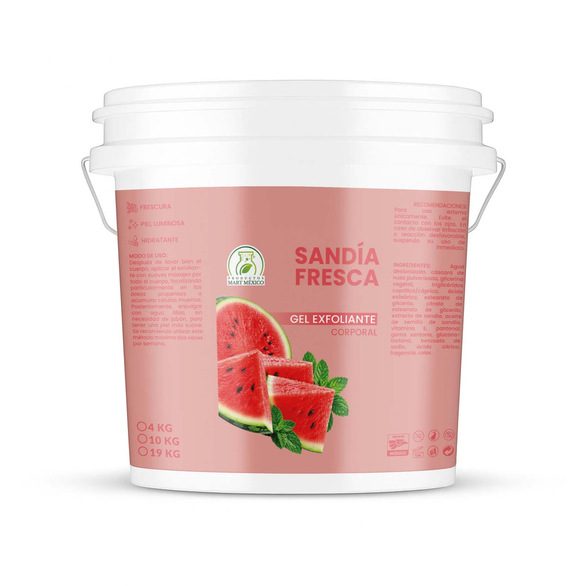 Gel exfoliante sandía fresca suavidad y frescura