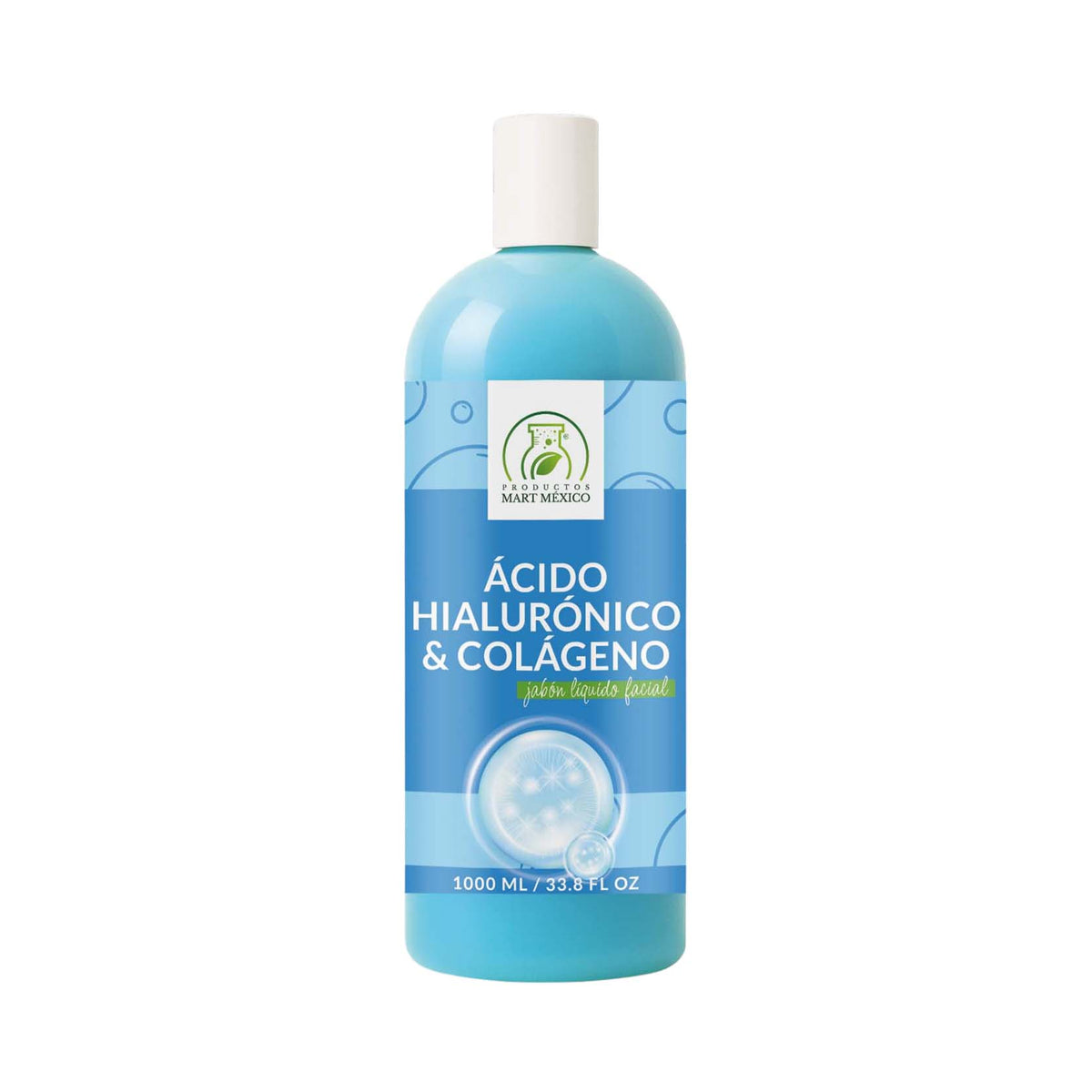 Jabón facial de ácido hialurónico y colágeno