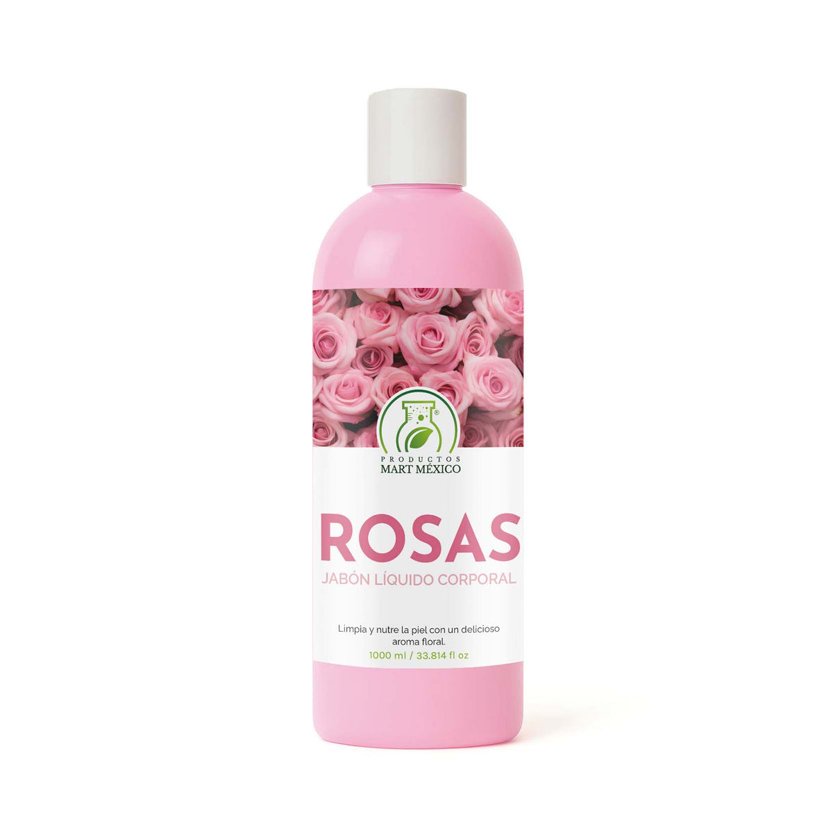 Jabón líquido corporal de rosas