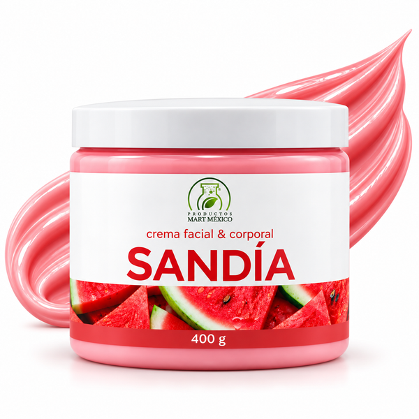 Crema corporal y facial sandía hidrata y refresca