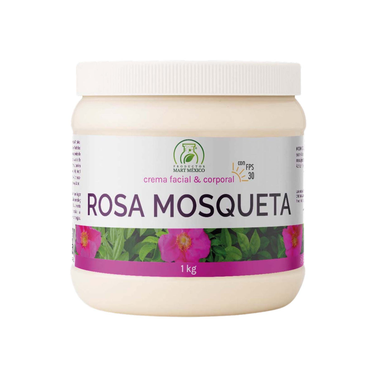 Crema de rosa mosqueta antiedad con filtro solar