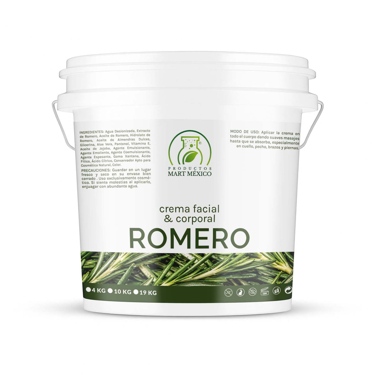 Crema facial y corporal romero purifica e hidrata