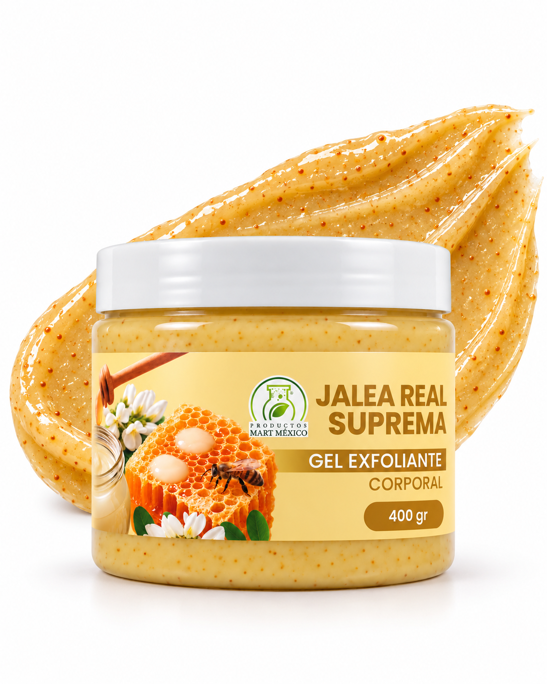 Gel exfoliante jalea real suprema nutrición y suavidad