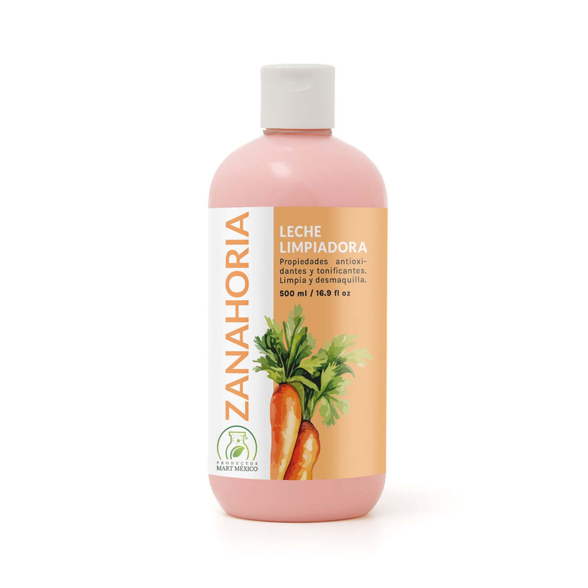 Leche limpiadora facial de zanahoria
