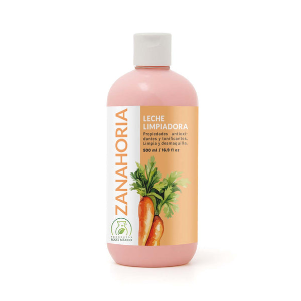 Leche limpiadora facial de zanahoria