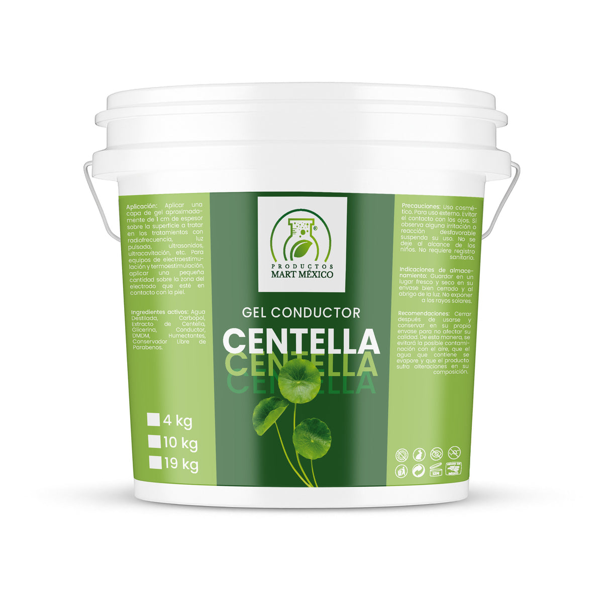Gel conductor de centella aparatología