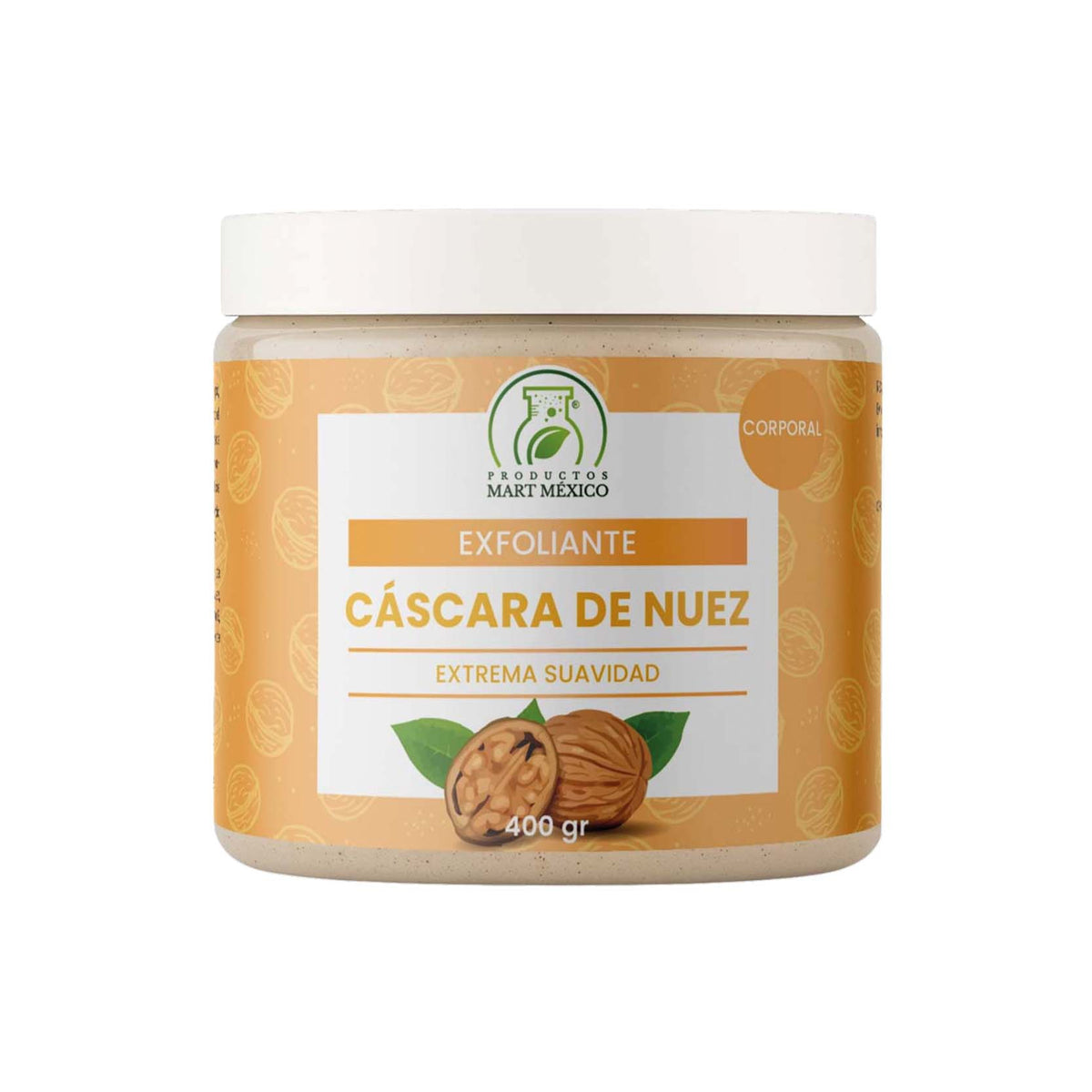 Exfoliante de cáscara de nuez