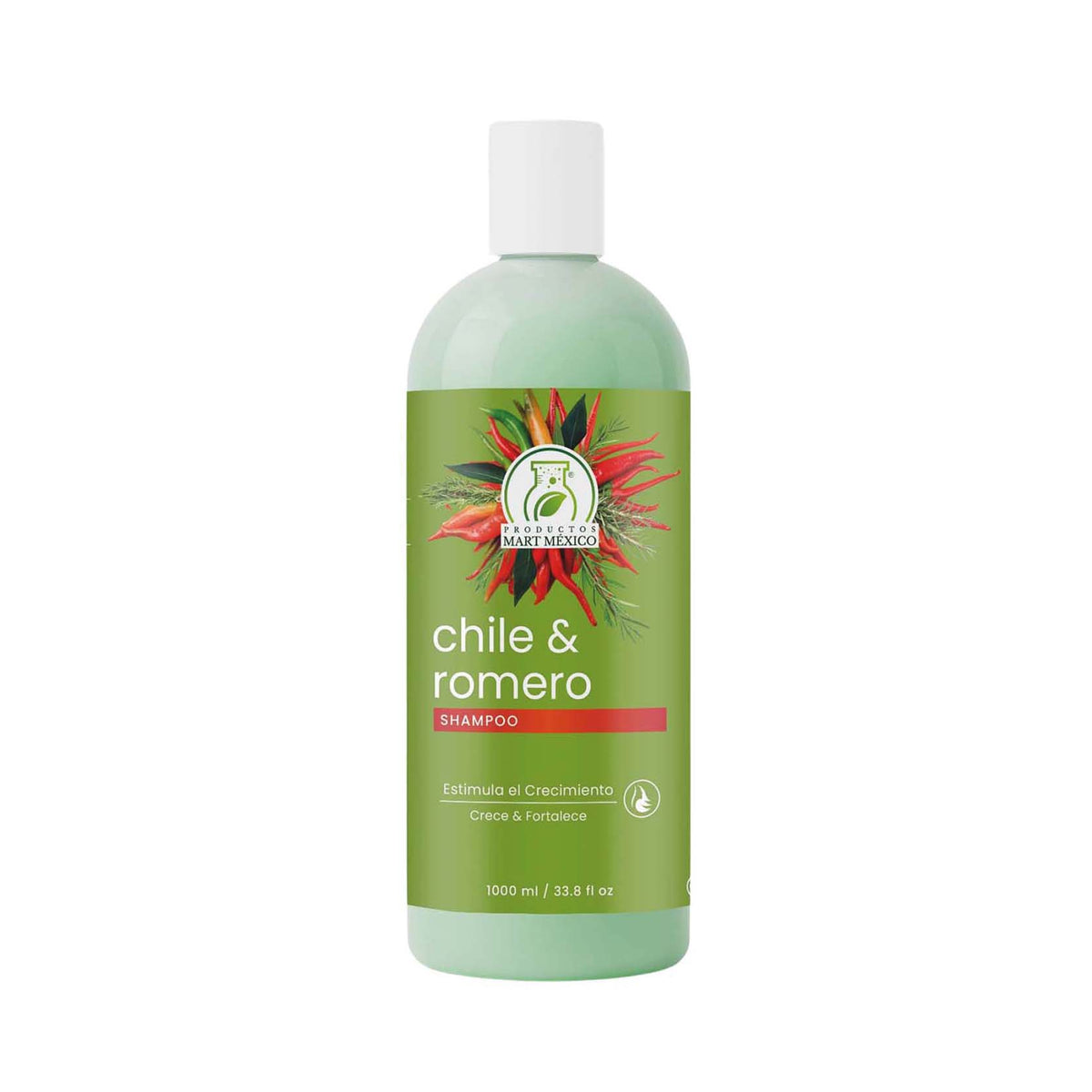 Shampoo capilar de chile y romero